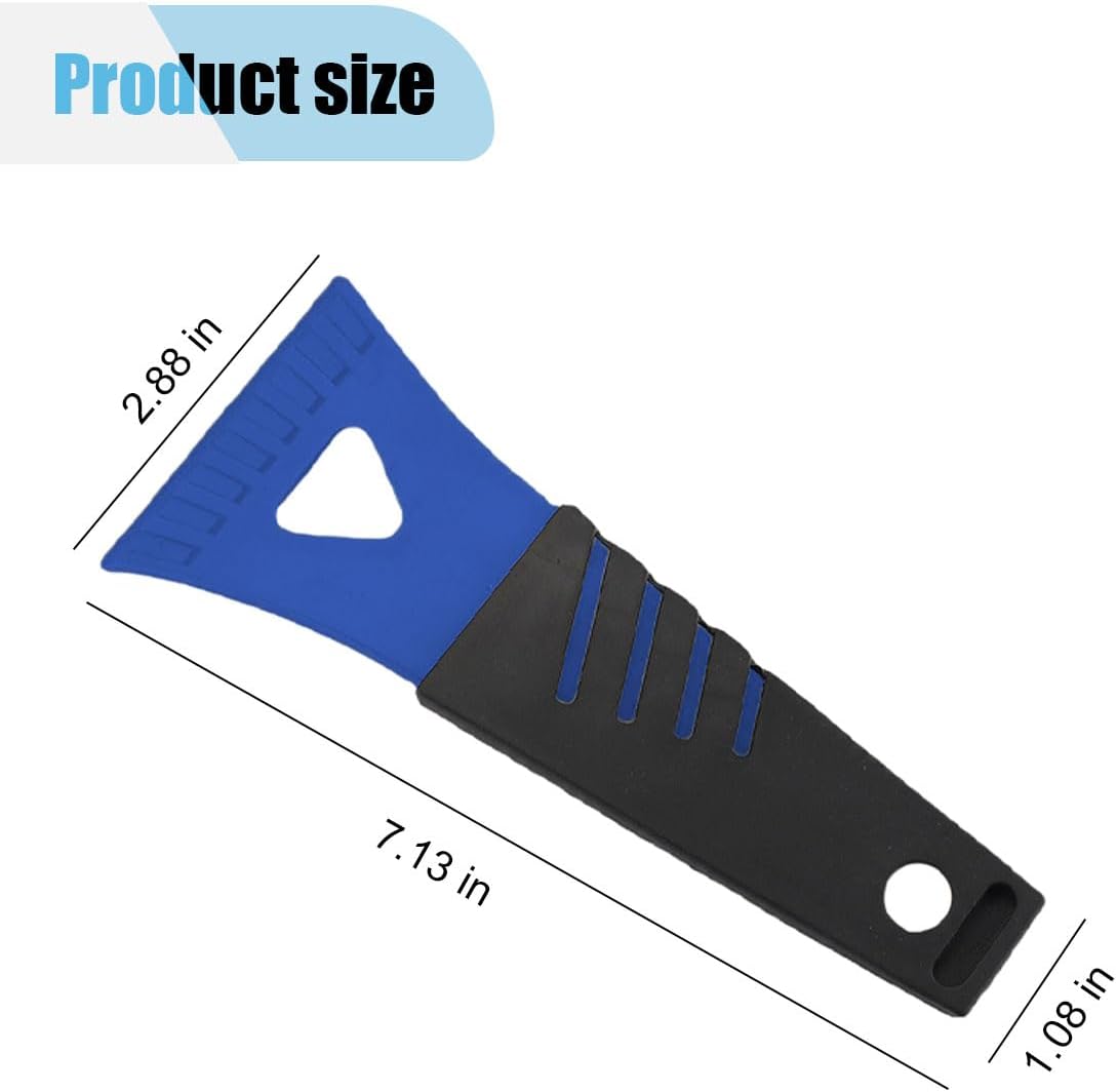 4PCS Ice Scraper for Car Windshield, No Scratch Plastic Ice Shovel Tools for Winter, Window Ice Snow Frost Removal Tool Accessories for Cars, Trucks, s (4PCS) - Image 2