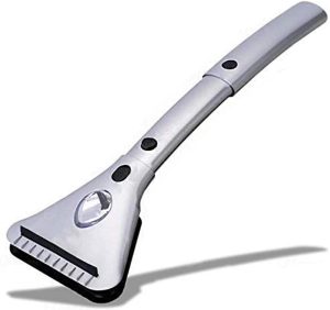 Heated Car Window Ice/Snow Scraper Extendable Auto Windshield Heated Scraper with LED Light,12V Electric Scraper Heating, Car Ice Scraper & Snow Removal Tool Christmas Gift Stocking Stuffer